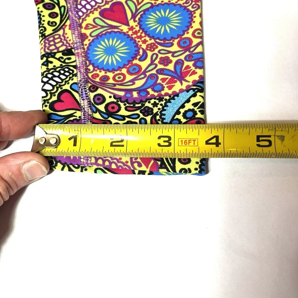 Dona‎ Jo Esqueleto Jojo Leggings Sz 1 Womens Capri Pants Day Of Dead Sugar Skull